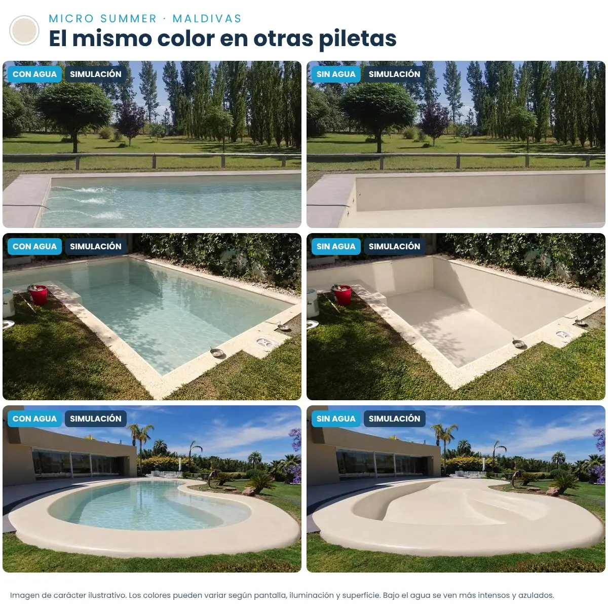 Otras piscinas revestidas con Micro Summer Otras piscinas revestidas con Micro Summer